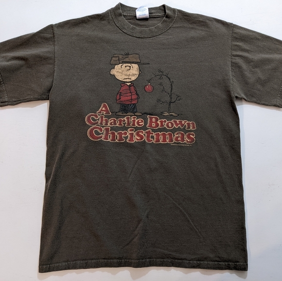 A Charlie Brown Christmas Vintage T-Shirt Printed On Peanuts Branded Tag Size M. - Picture 1 of 9